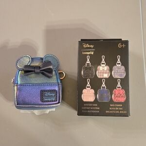 Loungefly Disney Minnie Mouse Blind Box Mini Backpack Keychain Charm- Iridescent